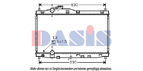 AKS DASIS Radiaator,mootorijahutus 100032N